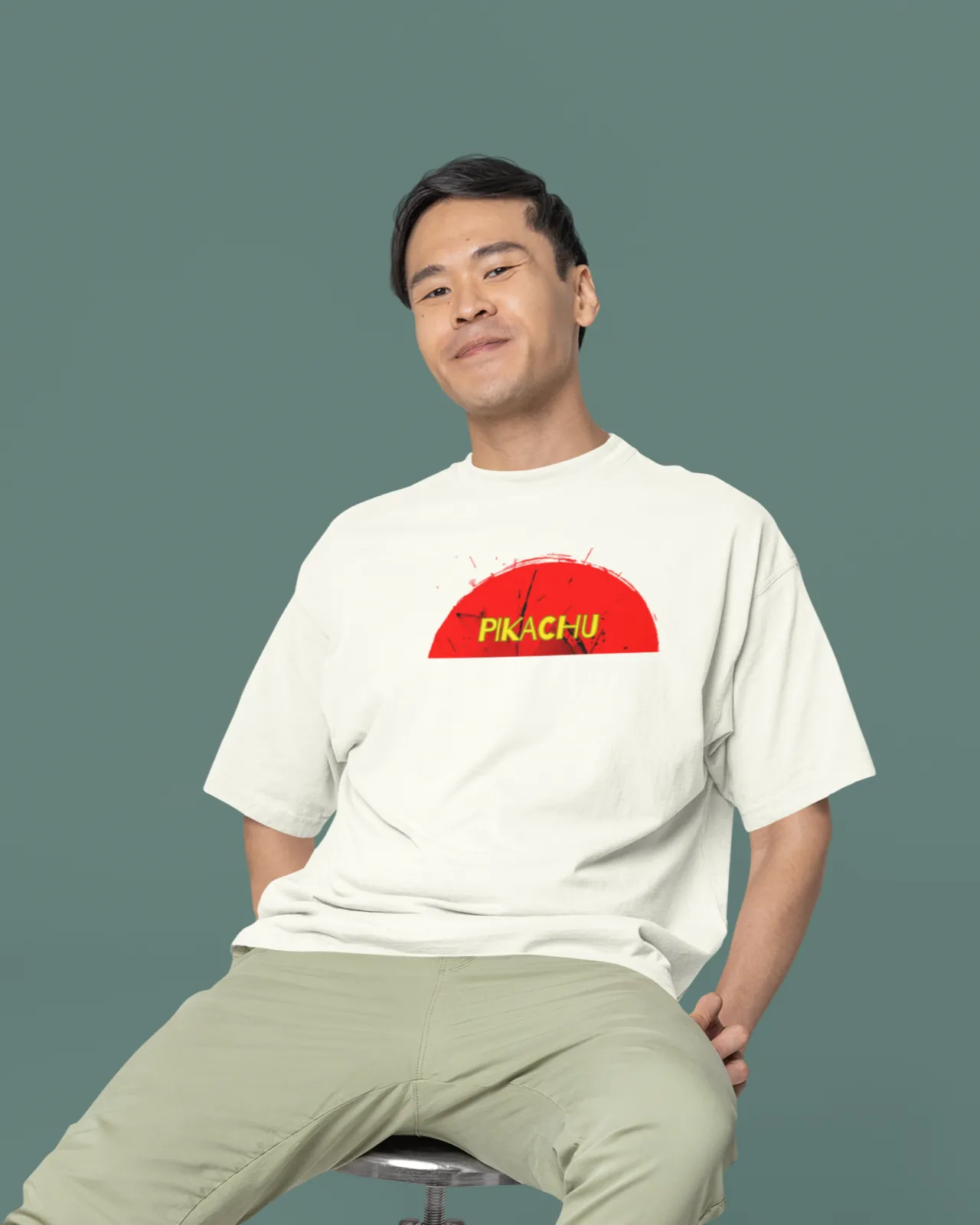 Oversized T- Shirt Men - Pikachu