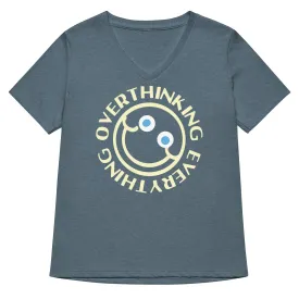 Overthinking Everything Women's V-Neck Tee