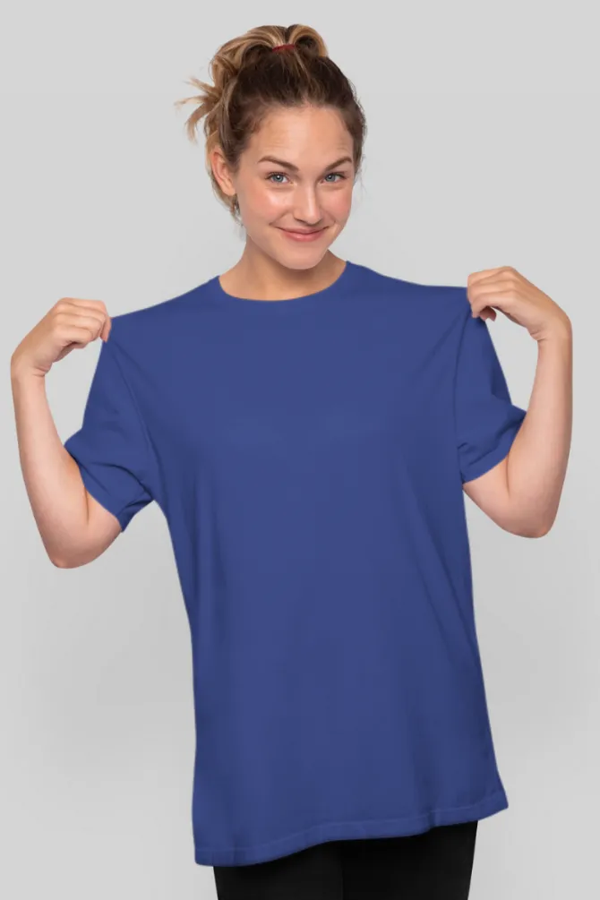 Royal Blue Oversized T-shirt for women