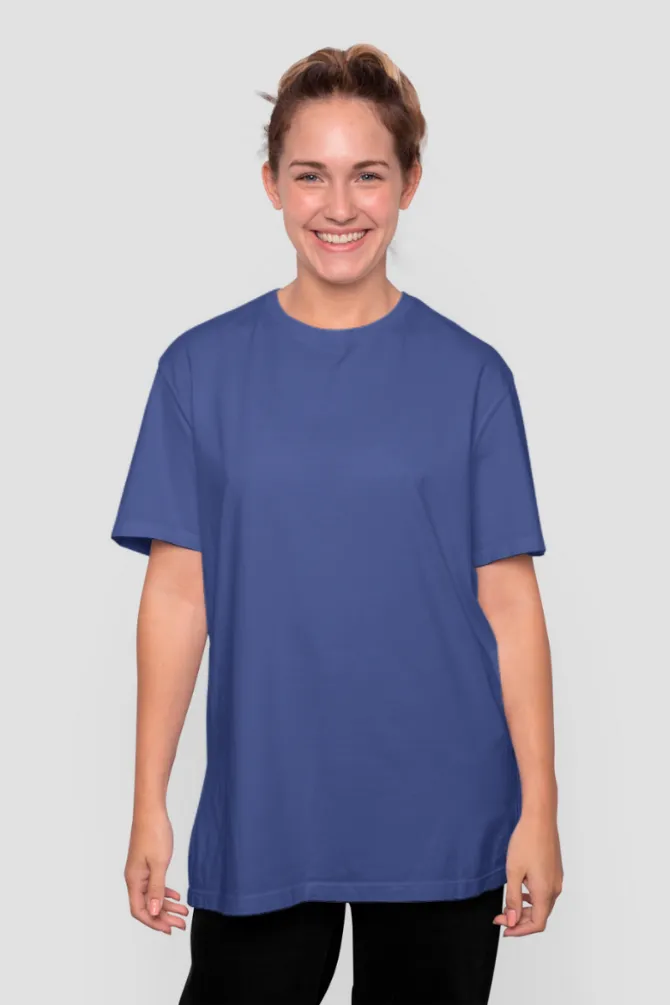 Royal Blue Oversized T-shirt for women