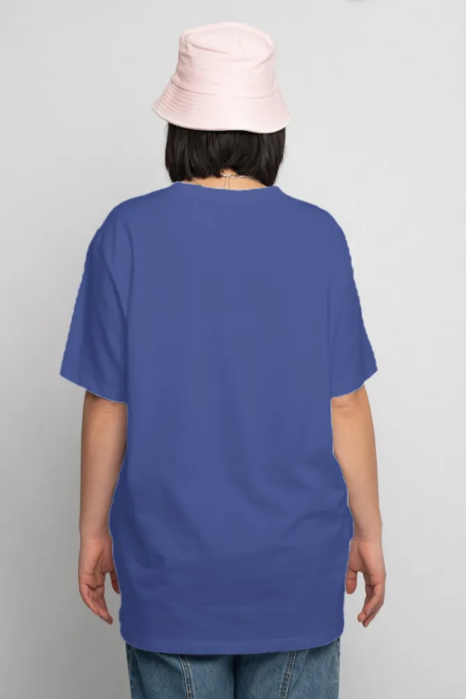 Royal Blue Oversized T-shirt for women