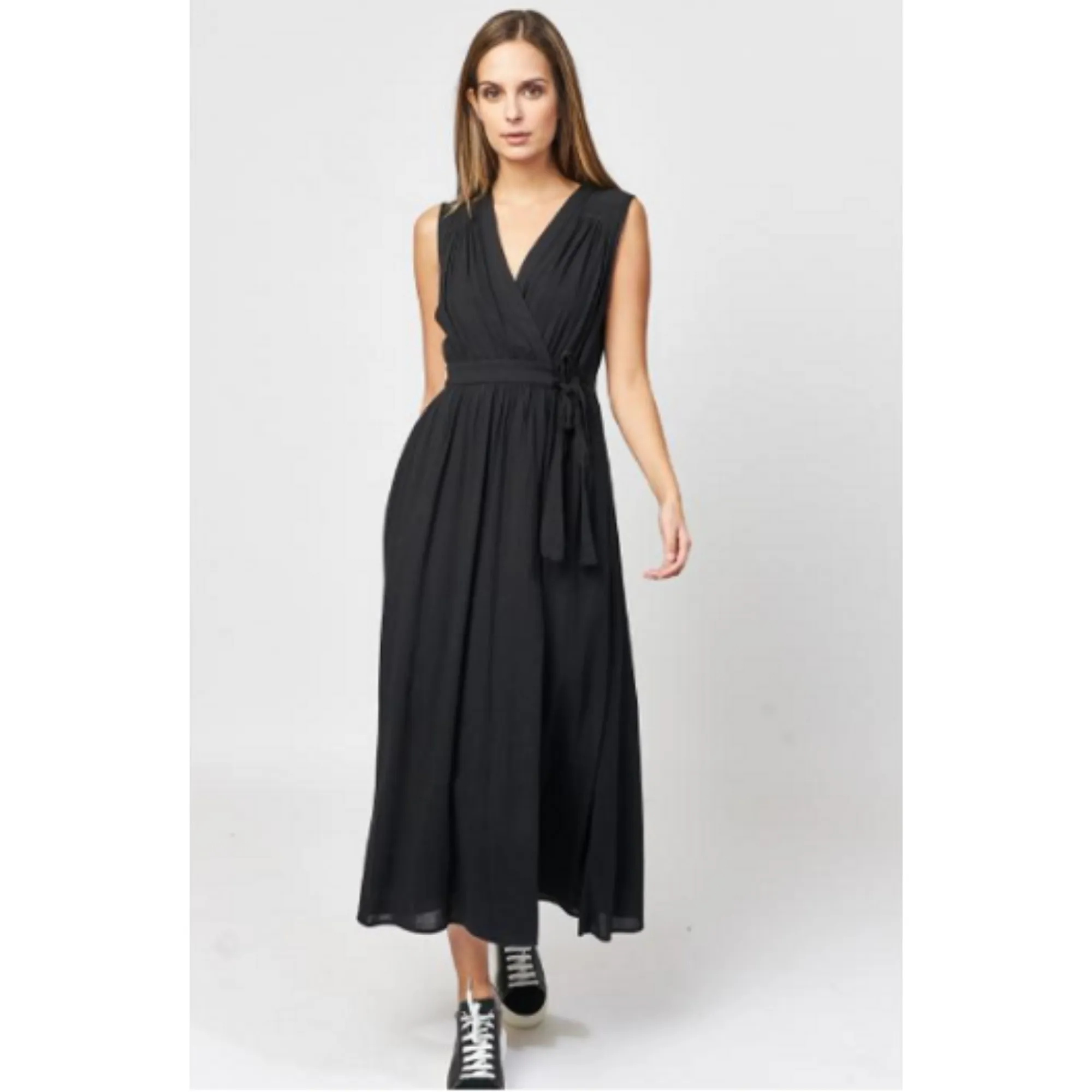Sleeveless Wrap Dress