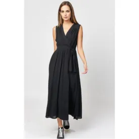 Sleeveless Wrap Dress