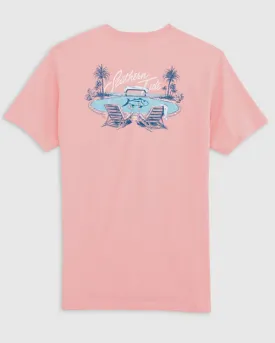 Southern Tide SS Cocktails And Cabanas Tee Shirt