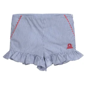 Striped Cotton Shorts