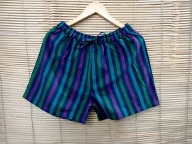 Striped Pure Cotton Shorts