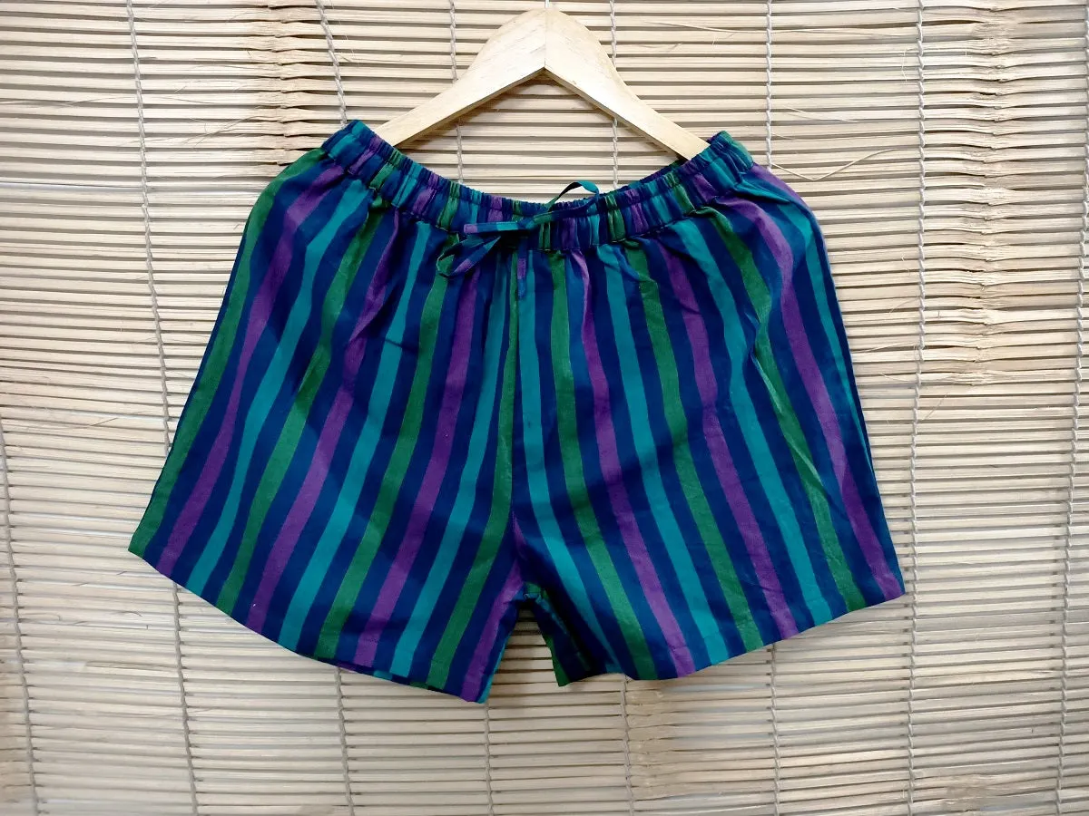 Striped Pure Cotton Shorts