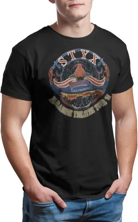 Styx 1972 Rock Band Gala Premiere Paradise Theatre Tour 1981 Adult T-Shirt Tee