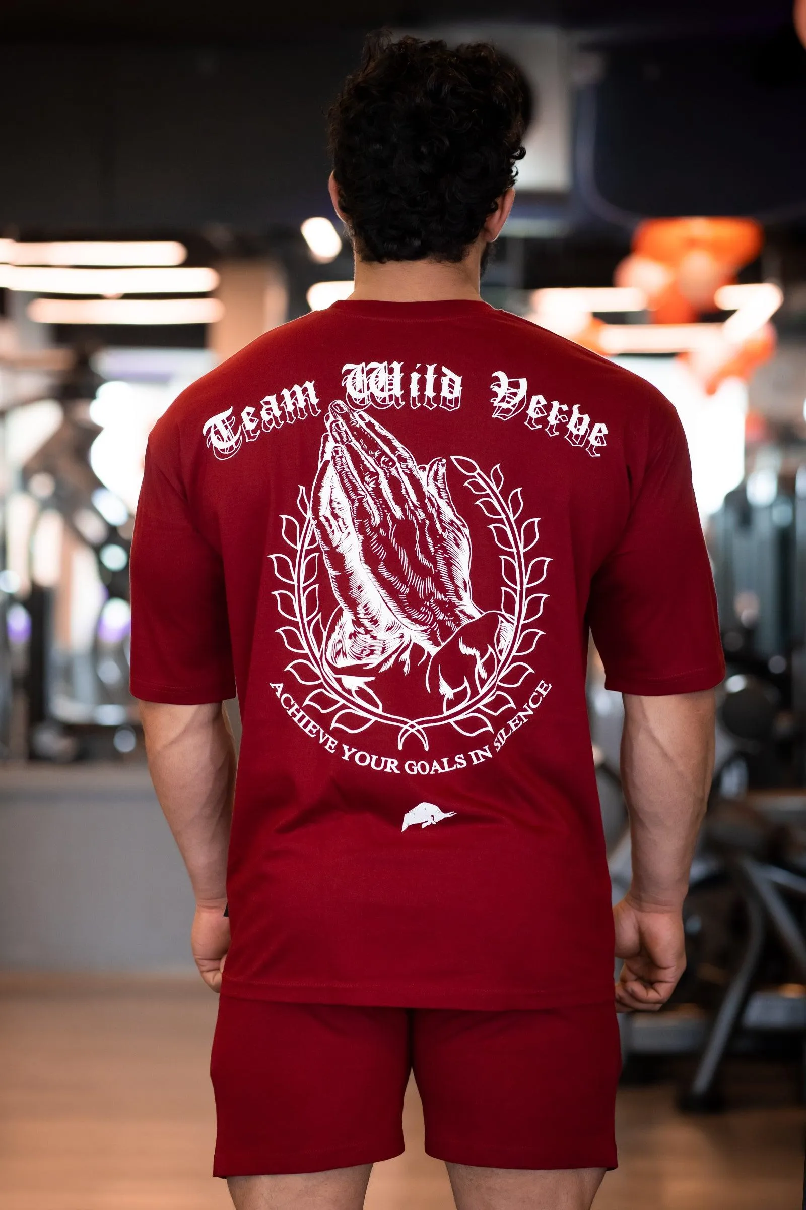 TEAM WILD VERVE N1 OVERSIZED T-SHIRT (MEHROON)