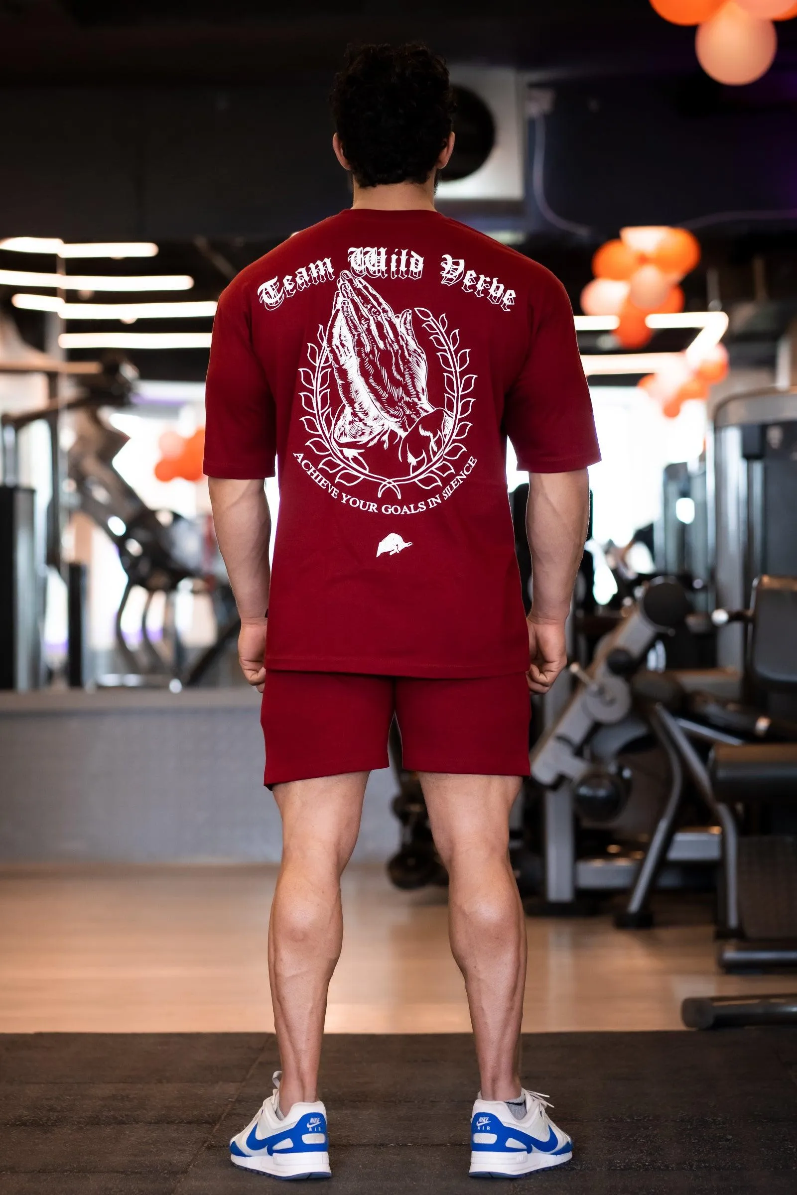 TEAM WILD VERVE N1 OVERSIZED T-SHIRT (MEHROON)