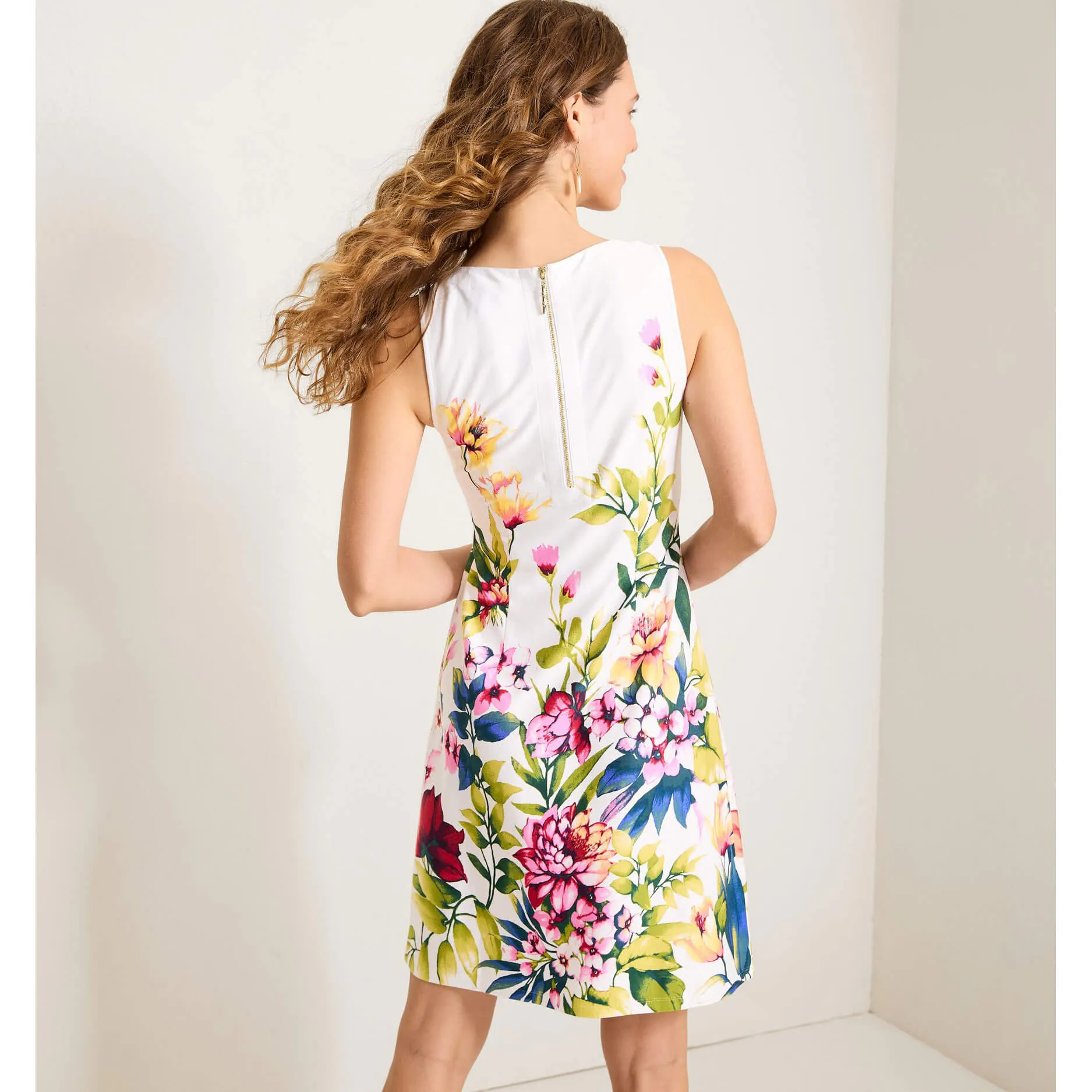 Tommy Bahama Women's Darcy Verde Blooms Sleeveless Dress - White