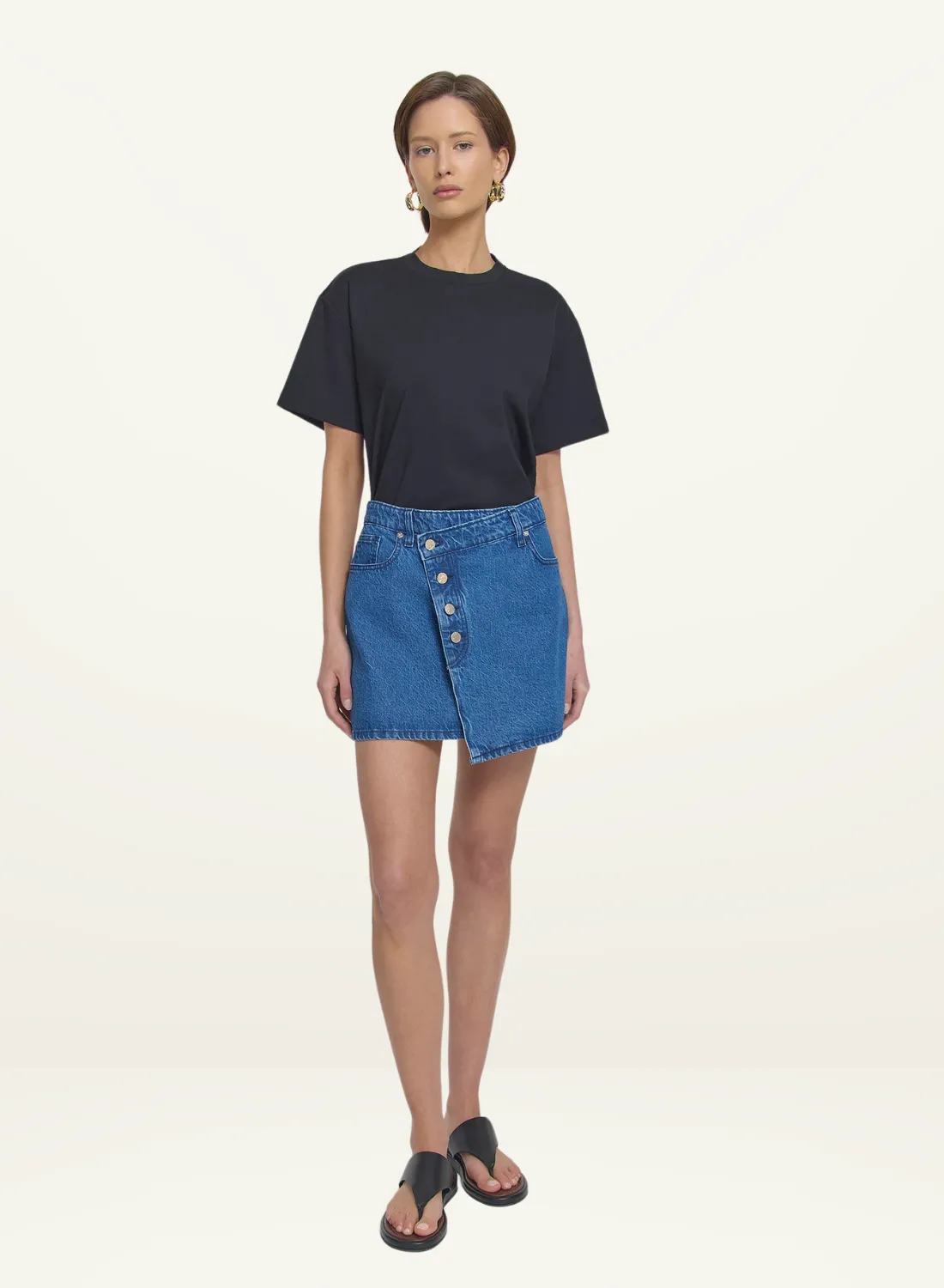 Viktoria & Woods Mustang Denim Skirt in CLASSIC BLUE