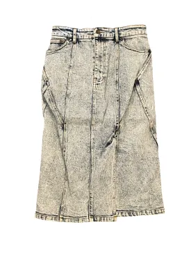 Washed Denim Skirt