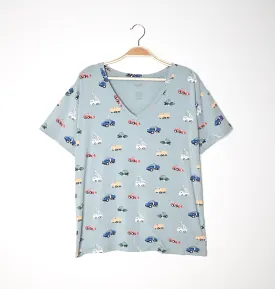 Women’s Relaxed Fit V-Neck in Construction