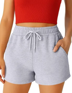 Womens Shorts - SweatShorts Workout Cotton Shorts for Woman Fashion Athletic Casual Summer Lounge Sweat Women