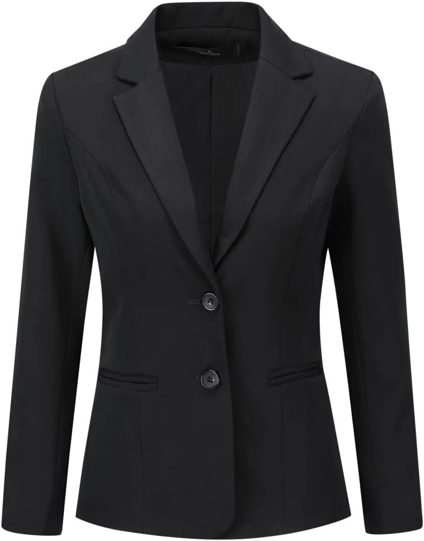 YYNUDA Women's Business Suit Set Lady 2 Piece Blazer and Jacket Two Button Solid Slim Fit for Office Work Pantsuit