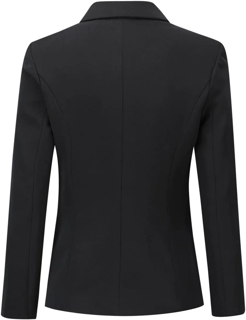 YYNUDA Women's Business Suit Set Lady 2 Piece Blazer and Jacket Two Button Solid Slim Fit for Office Work Pantsuit